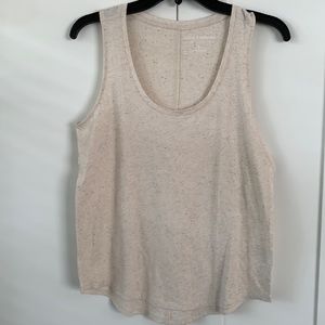 LUCKY BRAND oatmeal speckled tank top size Small